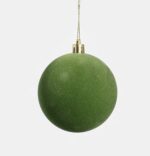 ВИНТЕР Бархат Стиль, набор шаров, 6 шт, 8 см, завитки, зеленый