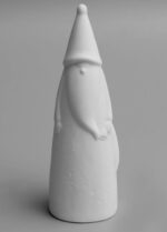 ВИНТЕР, светодиодное украшение из керамики, LR44×3, дед мороз, 20 см, белый