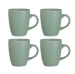 МИЛЛИМИ, набор столовой посуды, 16 пр, керамика, оливковый