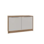 НОРДИК, тумба/банкетка, 80,3х36х49 см, дуб сонома/белый