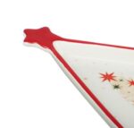 ВИНТЕР Щелкунчик, блюдо в форме елки, 21х16 см, белый/красный