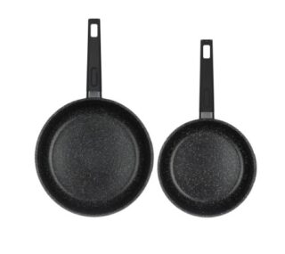 АРТАС, набор посуды 8 предметов, литой алюминий, черный