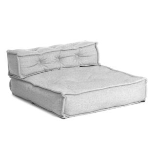 МИРАКЛ, мягкий модуль, прямой, 82х81х42 см, велюр/букле, серый