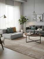 МИРАКЛ, мягкий модуль, прямой, 82х81х42 см, велюр/букле, серый