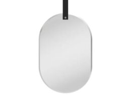 ЛОФТ, зеркало настенное на ремешке, овал, 20х30 см