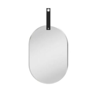 ЛОФТ, зеркало настенное на ремешке, овал, 20х30 см
