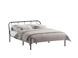 МИРА, односпальная кровать, 160х200 см, черный