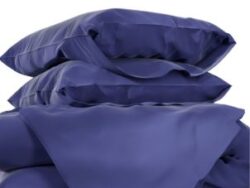 ТЕНСЕЛЬ, комплект постельного белья, 2 сп, тенсель, синий