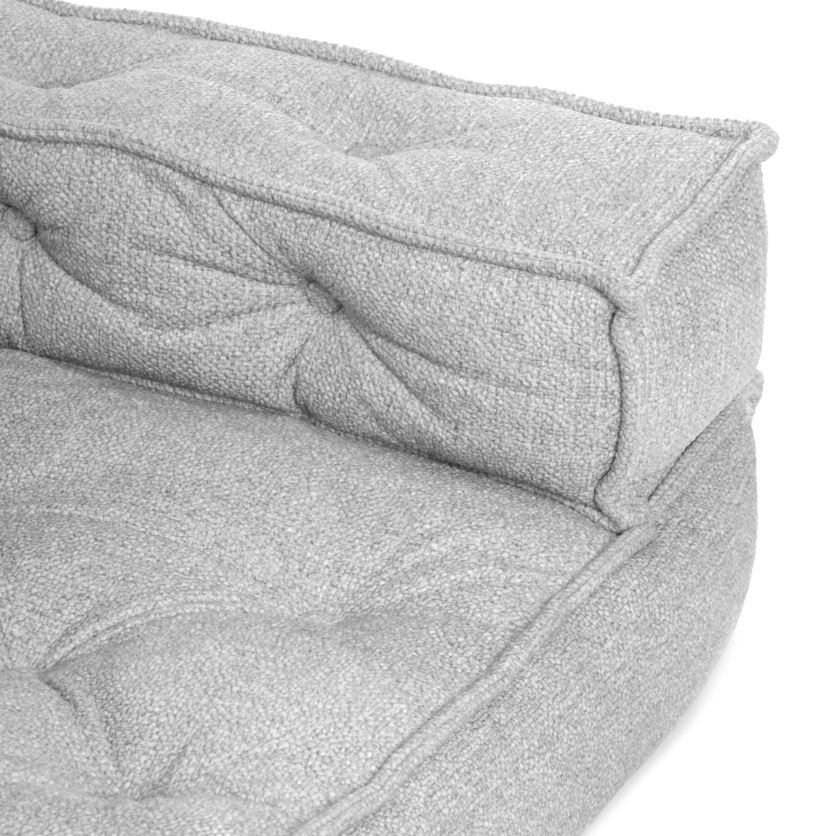 МИРАКЛ, мягкий модуль, угловой, 82х81х42 см, велюр/букле, серый МИРАКЛ, мягкий модуль, угловой, 82х81х42 см, велюр/букле, серый