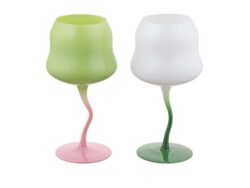 ПИНТ, набор бокалов, 2 шт, 450 мл, зеленый/белый