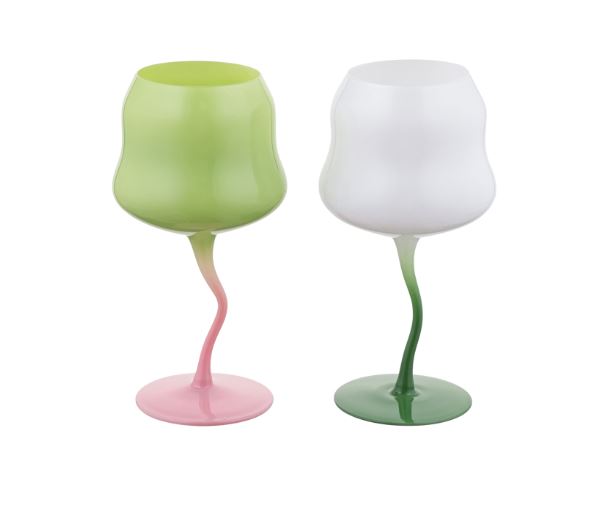 ПИНТ, набор бокалов, 2 шт, 450 мл, зеленый/белый