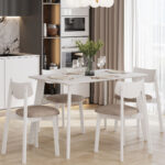 ПЕГАС Classic+, стол раздвижной, 120/160/200х75 см, белый