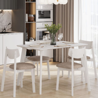 ПЕГАС Classic+, стол раздвижной, 120/160/200х75 см, белый