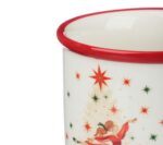 ВИНТЕР Щелкунчик, кружка, 400 мл, керамика, белый/красный