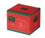 ВИНТЕР Щелкунчик, кружка, 400 мл, керамика, белый/красный