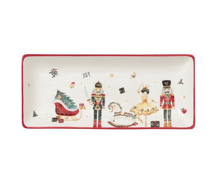 ВИНТЕР Сказочный бал, тарелка сервировочная, 28х12 см, белый ВИНТЕР Сказочный бал, тарелка сервировочная, 28х12 см, белый