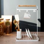 ЛЕМАКС, многофункциональная сушилка с ручкой и крючками, белый