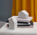 ВИНТЕР, декоративная фигура, домик, 12 см, керамика, белый