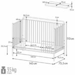 КИДС ВИНТАЖ, кровать-трансформер, 70х140 / 140х200 см, золотистый