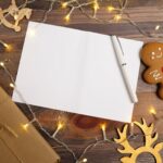 ВИНТЕР, открытка на акварельном картоне, Елочка, 12х16 см, зеленый/золотой