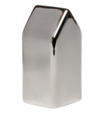 ВИНТЕР, декоративная фигура, домик, 10 см, керамика, серо-белый