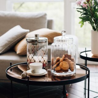 КЭНДИ, ваза-конфетница из стекла c крышкой, 31 см. стекло