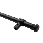 ТРАДИЦИЯ, комплект рейлинга, 2 держателя, 2 заглушки, 60 см, черный