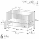 КИДС ВИНТАЖ, кровать-трансформер, 70х140 / 140х200 см, черный