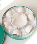 АДЕЛЬ, чайный набор, 12 предметов, 275 мл, фарфор, белый с золотом