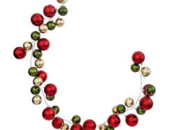 ВИНТЕР, гирлянда декоративная, с шарами, 180 см, разноцветный