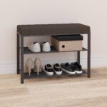 ТОРОНТО 23S, банкетка, 67 см, каркас графит/сиденье серый,