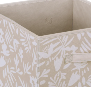 СПЕЙСИО КУБ, короб, 31х31х31см, растения, бежевый