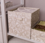 СПЕЙСИО КУБ, короб, 31х31х31см, растения, бежевый