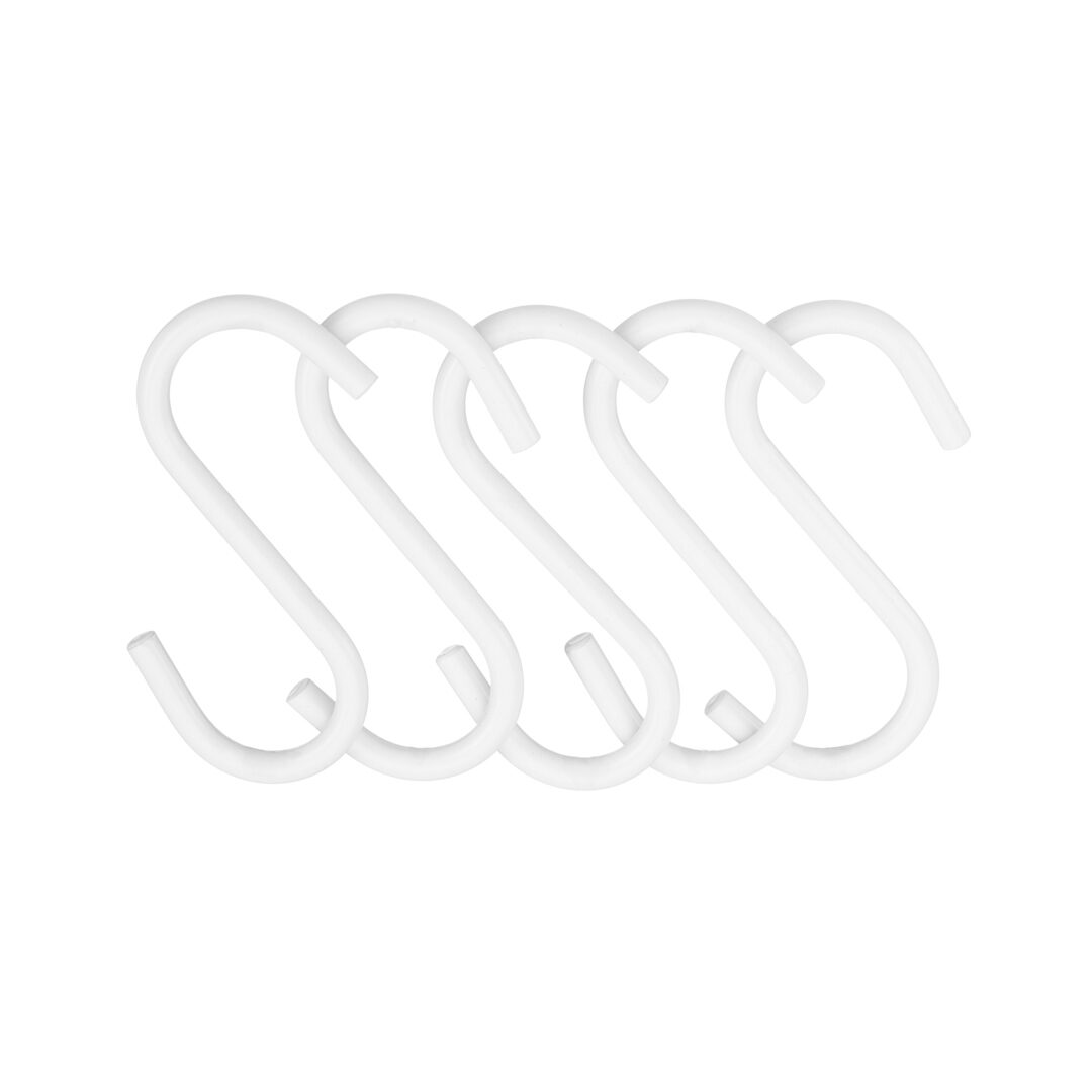 ТРАДИЦИЯ, комплект крючков малых для рейлинга, 5 штук, белый