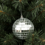 ВИНТЕР, елочная игрушка, диско-шар, 12 см, серебряный