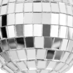 ВИНТЕР, елочная игрушка, диско-шар, 12 см, серебряный