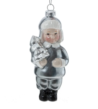 ВИНТЕР, елочное украшение, ребенок, 11 см, серебристый