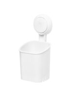 НОДРИЛ, стакан для зубных щеток на вакуумных присосках, белый