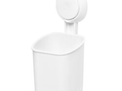 НОДРИЛ, стакан для зубных щеток на вакуумных присосках, белый