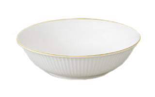 БЬЯНКО, набор салатников, 6 штук, 17 см, фарфор, белый с золотом