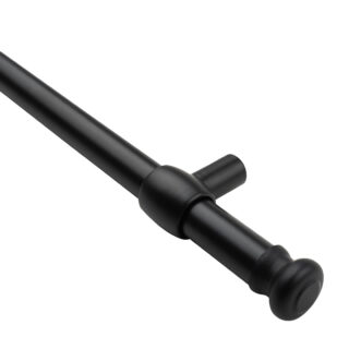 ТРАДИЦИЯ, комплект рейлинга, 2 держателя, 2 заглушки, 100 см, черный