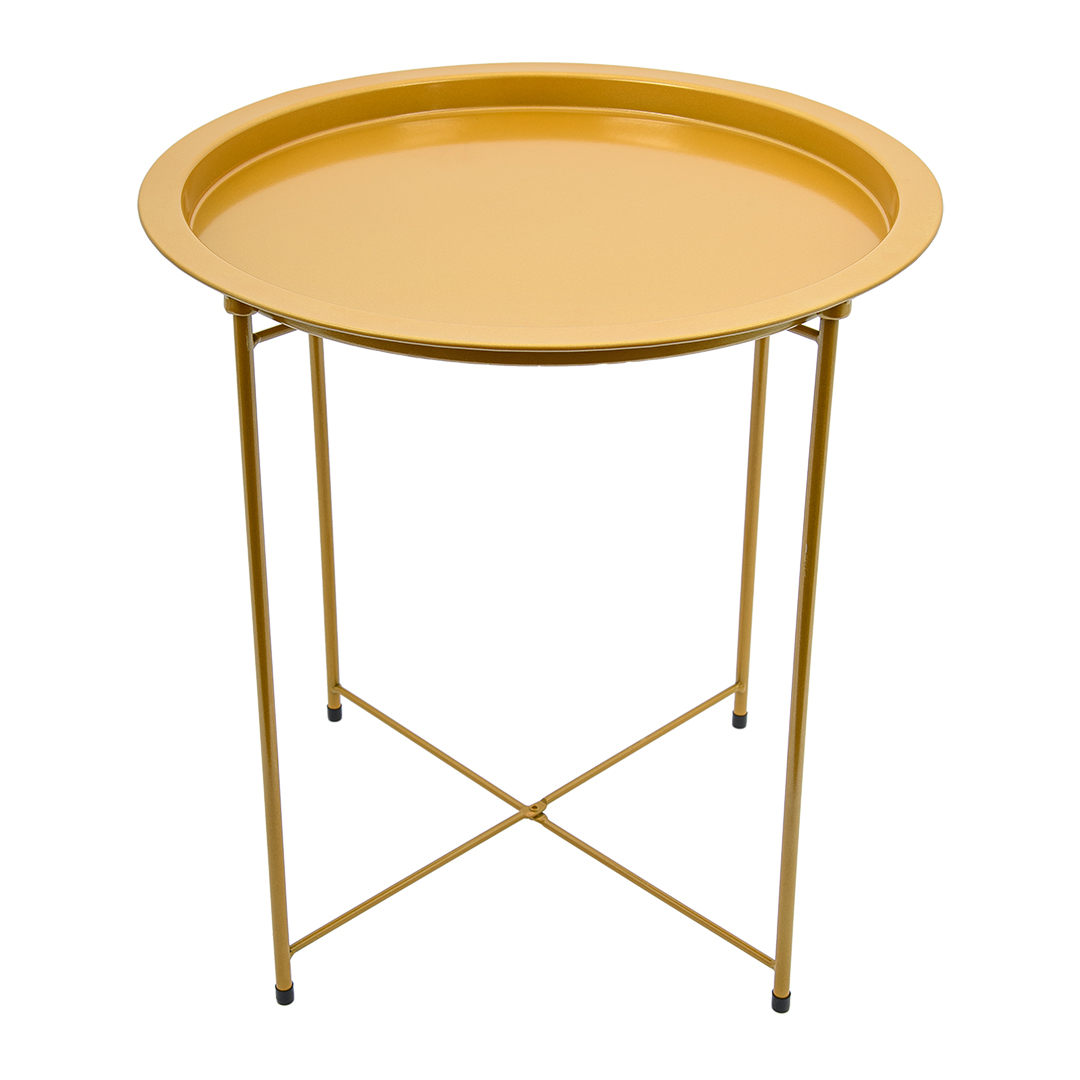 ХЭНДИ, столик складной, металл, 47х47х50,5 см, золотой