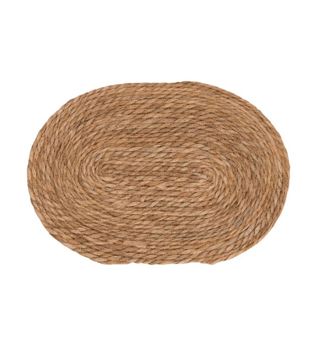 ЭКО, салфетка плетеная, овал, 1 шт, 43х30 см, натуральный ЭКО, салфетка плетеная, овал, 1 шт, 43х30 см, натуральный