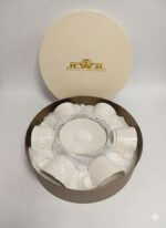 ОПАЛ, чайный набор на 6 персон, 12 предметов, фарфор, белый