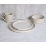 ДИАНА, набор столовый на 4 персоны, 16 предметов, керамика, бежевый