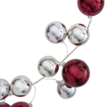 ВИНТЕР, гирлянда декоративная, с шарами, 180 см, розовый