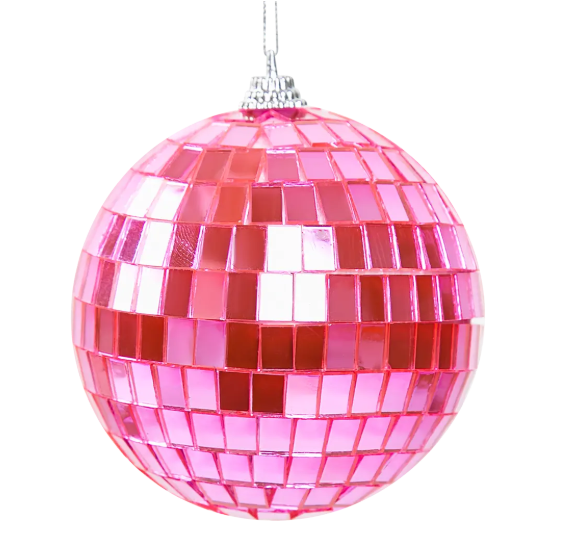 ВИНТЕР, елочный шар, диско-шар, 8 см, ярко-розовый ВИНТЕР, елочный шар, диско-шар, 8 см, ярко-розовый