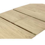 СИЕСТА, круглый раздвижной стол, (98+30)х98 см, дуб кассела 22мм, натуральный, М