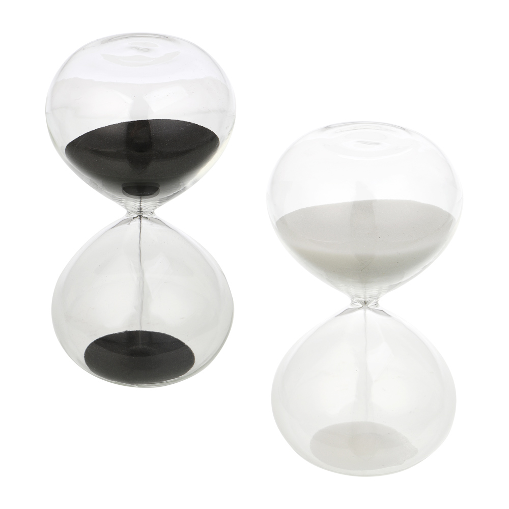 ЛАДЕКОР, часы песочные, стекло, 15 минут, 2 цвета песка