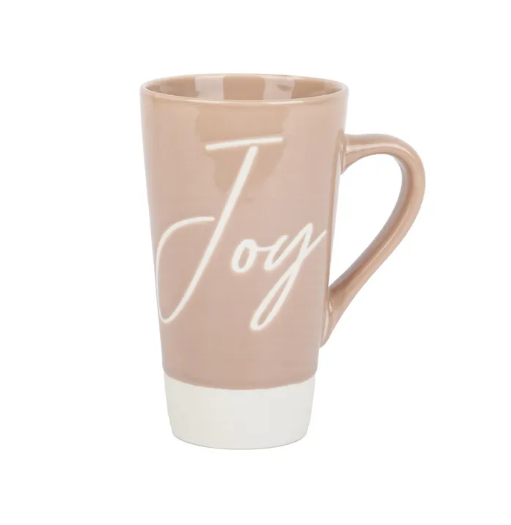 ДЖОЙ, кружка, 500 мл, фарфор, бежевый
